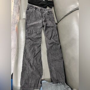 Black corduroy vintage jeans